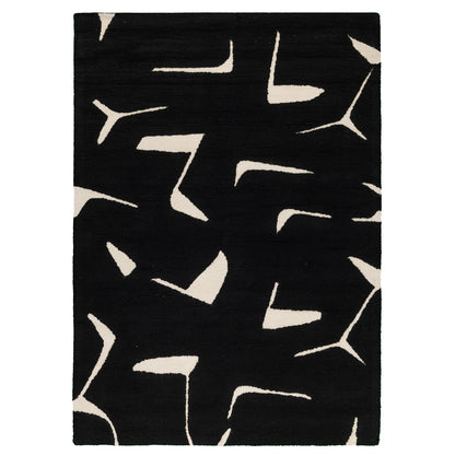 שטיח נפטון 02 שחור/לבן NEPTUNE