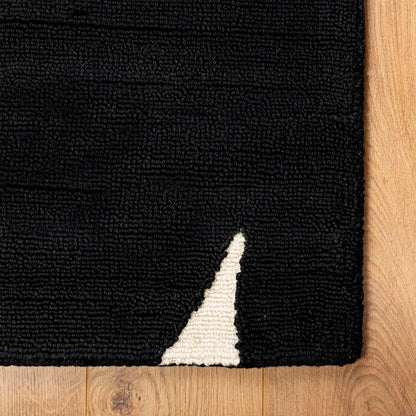 שטיח נפטון 02 שחור/לבן NEPTUNE