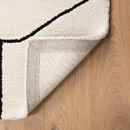 שטיח נפטון 03 קרם/שחור NEPTUNE