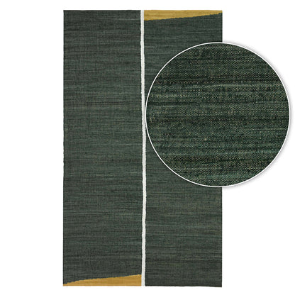 שטיח דייזי 02 ירוק בקבוק/חרדל DAISY