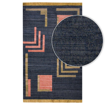 שטיח לונה כחול/ורוד LUNA