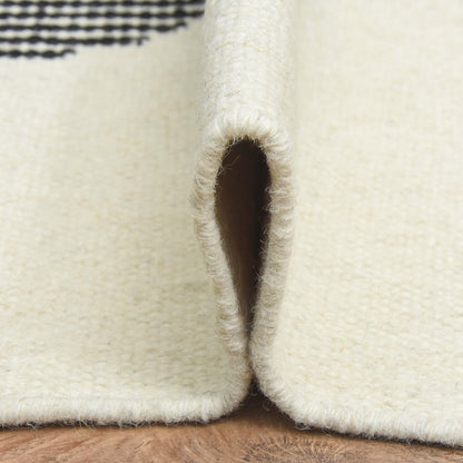 שטיח מארס לבן/שחור MARS