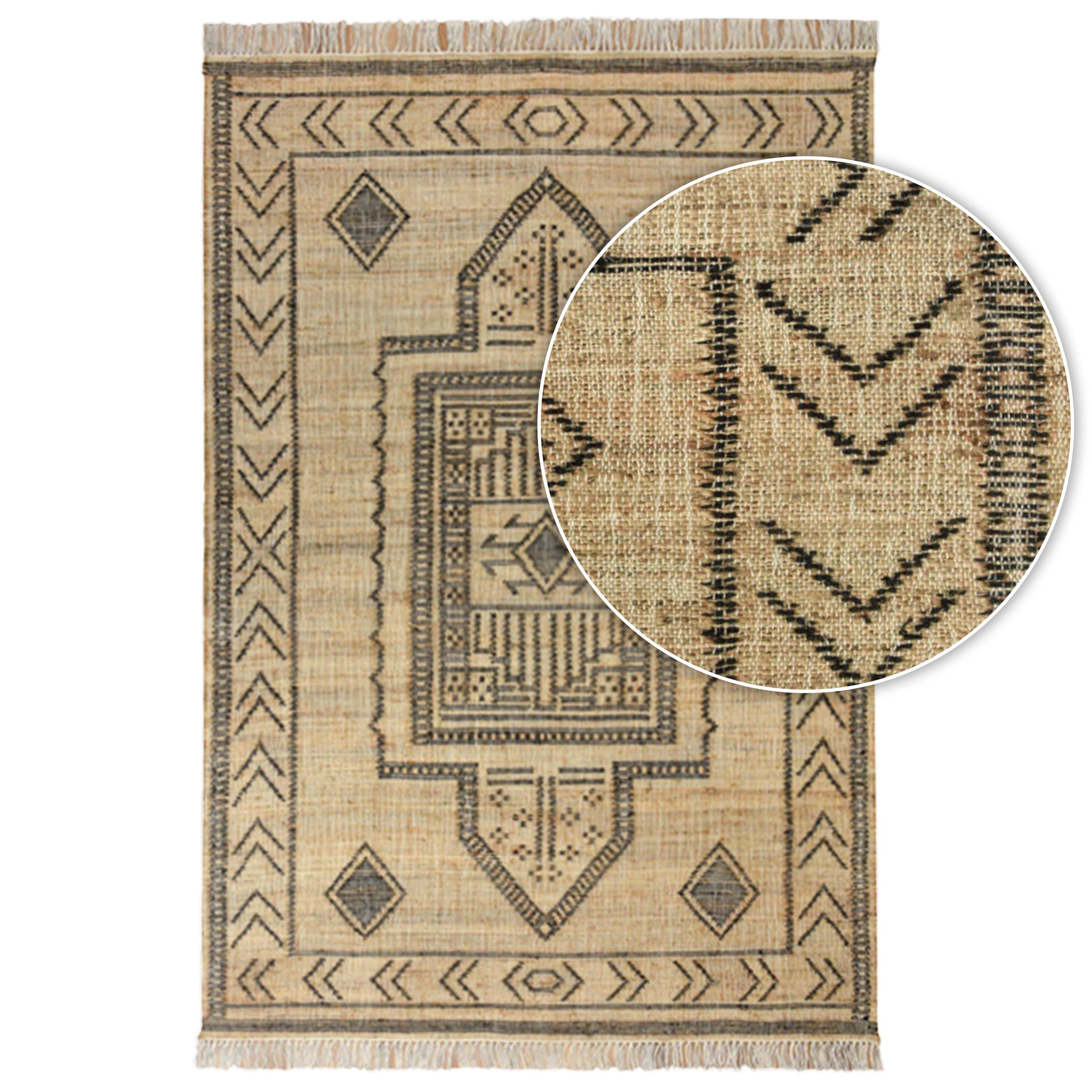 שטיח מאליבו בז'/חום MALIBU