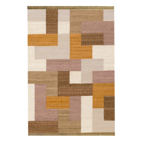 שטיח דולי 01 חום/חרדל DOLLY