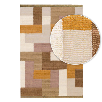 שטיח דולי 01 חום/חרדל DOLLY