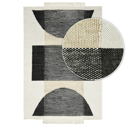 שטיח מרקורי קרם/שחור MERCURY