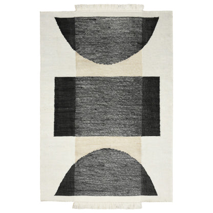 שטיח מרקורי קרם/שחור MERCURY