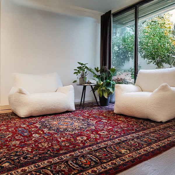 שטיח קשאן אדום 343*249 KASHAN