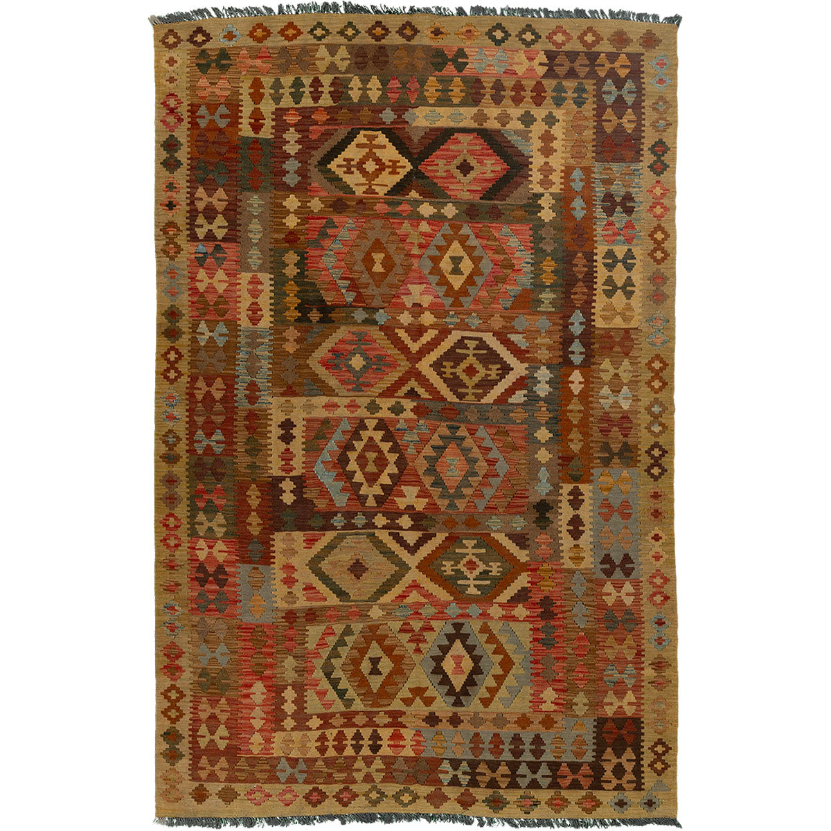 שטיח קילים אפגני צבעוני 288*189 KILIM