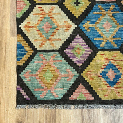 שטיח קילים פרסי רטרו צבעוני 203*150 KILIM