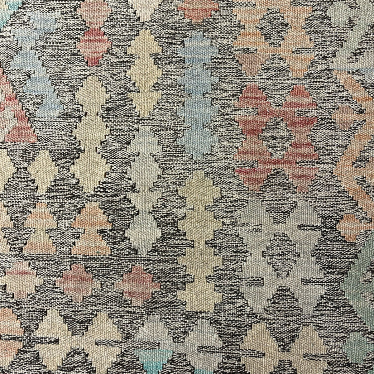 שטיח קילים פרסי רטרו ענתיק וואש אפור/בז' 337*258 KILIM