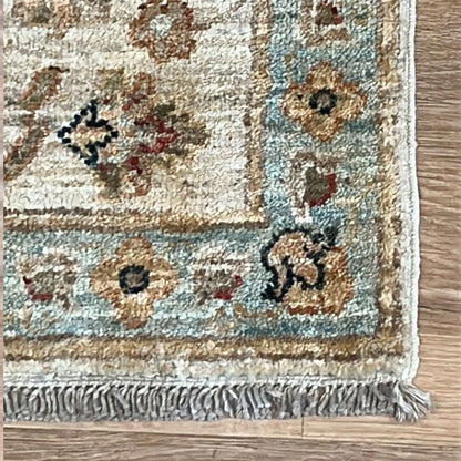 שטיח סופר זיגלר 00 בז'/תכלת ראנר 149*49 SUPER ZIGLER