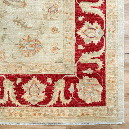 שטיח סופר זיגלר 00 בז'/אדום 246*168 SUPER ZIGLER