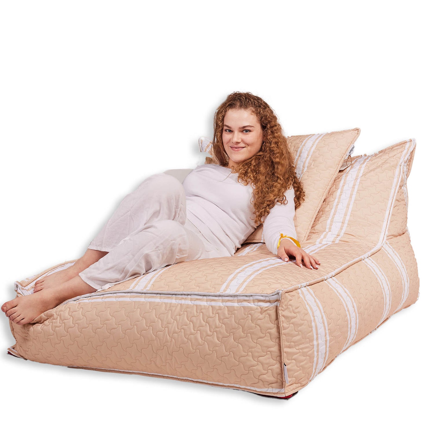 פוף ריזורט סאנפוף זוגי לבן SUNPOUF COUPLE