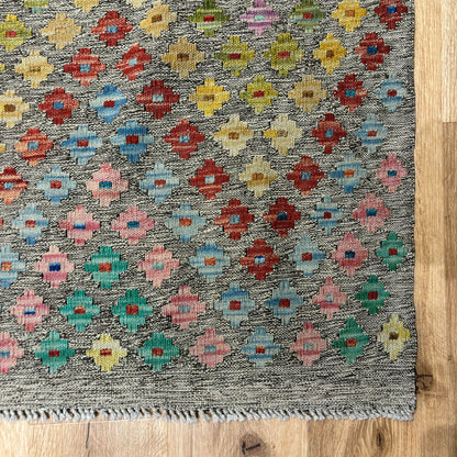 שטיח קילים פרסי רטרו צבעוני 296*203 KILIM