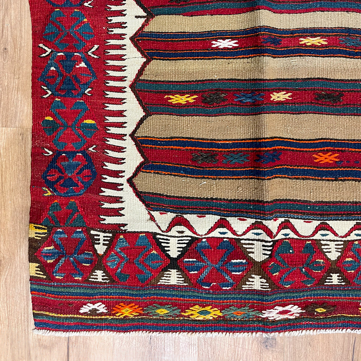 שטיח קילים אנטולי צבעוני 220*159 KILIM