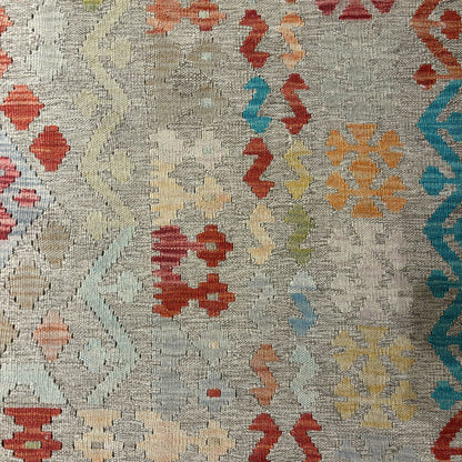 שטיח קילים פרסי רטרו ענתיק וואש אפור/בז' 338*258 KILIM