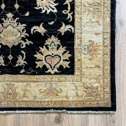 שטיח סופר זיגלר פרחן שחור/בז' 145*106 SUPER ZIGLER