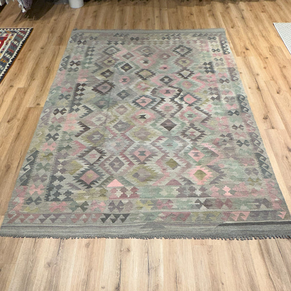 שטיח קילים פרסי רטרו ענתיק וואש 00 צבעוני 297*195 KILIM