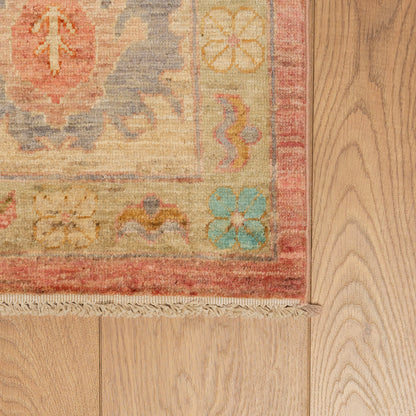 שטיח אושק antique wash ורוד/צבעוני 359*237 USHAK