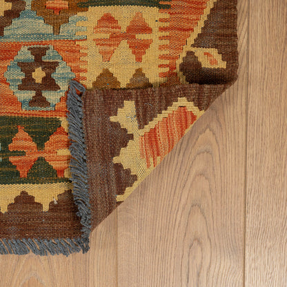 שטיח קילים אפגני צבעוני 303*198 KILIM