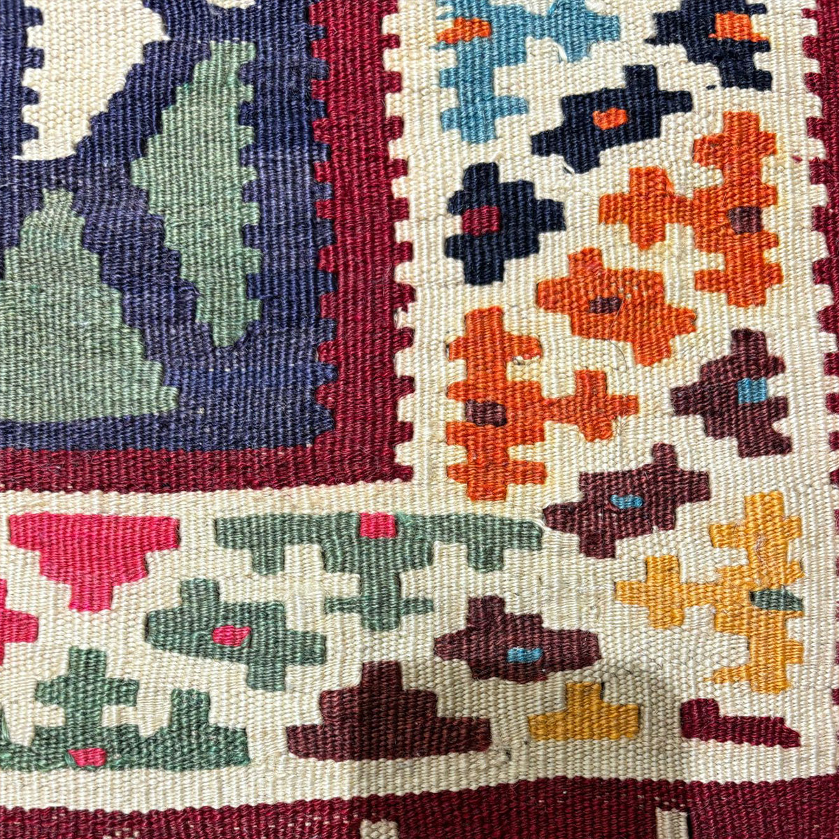 שטיח קילים קשקאי צבעוני ראנר 387*157 KILIM