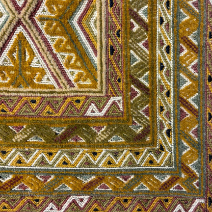 שטיח אוזבקי צהוב 125*80 UZBEK