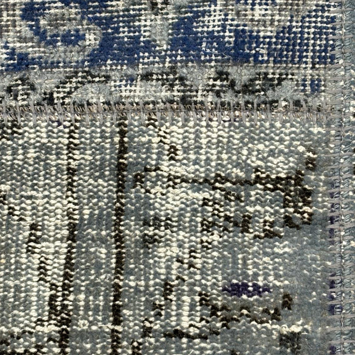 שטיח טלאים אפור ראנר 304*84