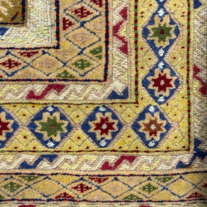 שטיח אוזבקי צהוב 202*146 UZBEK