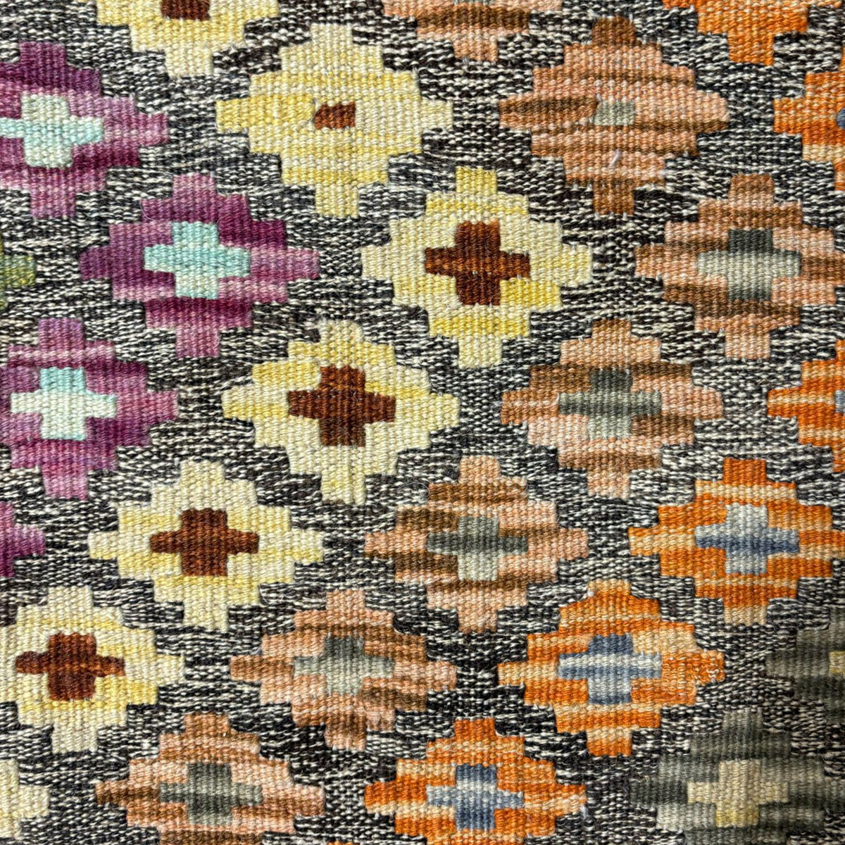 שטיח קילים פרסי רטרו ענתיק וואש צבעוני 243*202 KILIM