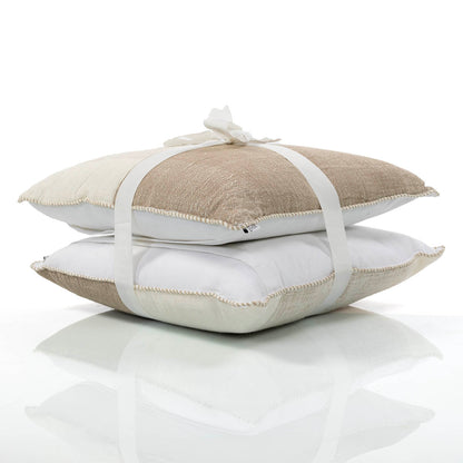 זוג כריות ג'ני 02 קרם\אפור 45*45 JENNY