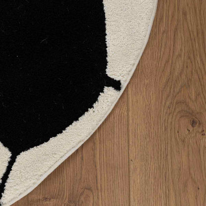 שטיח פוטבול קרם עגול FOOTBALL