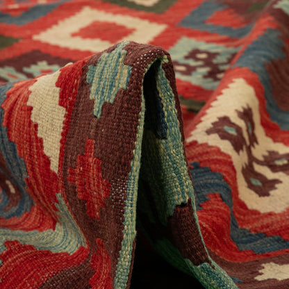 שטיח קילים אפגני צבעוני 293*195 KILIM