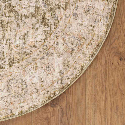 שטיח רטרו קרם עגול RETRO