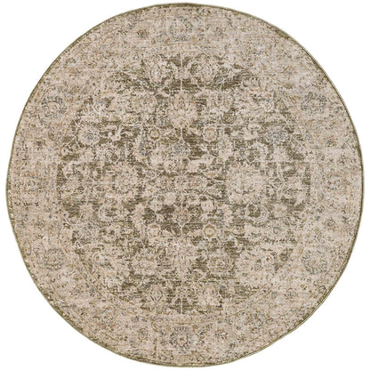 שטיח רטרו קרם עגול RETRO