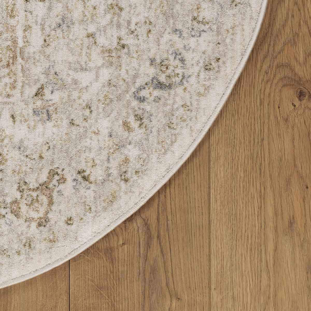 שטיח מדליון קרם עגול MEDALLION