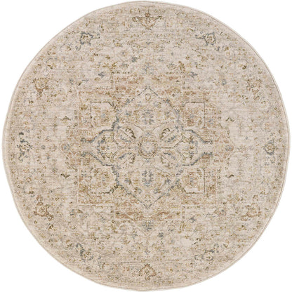 שטיח מדליון קרם עגול MEDALLION