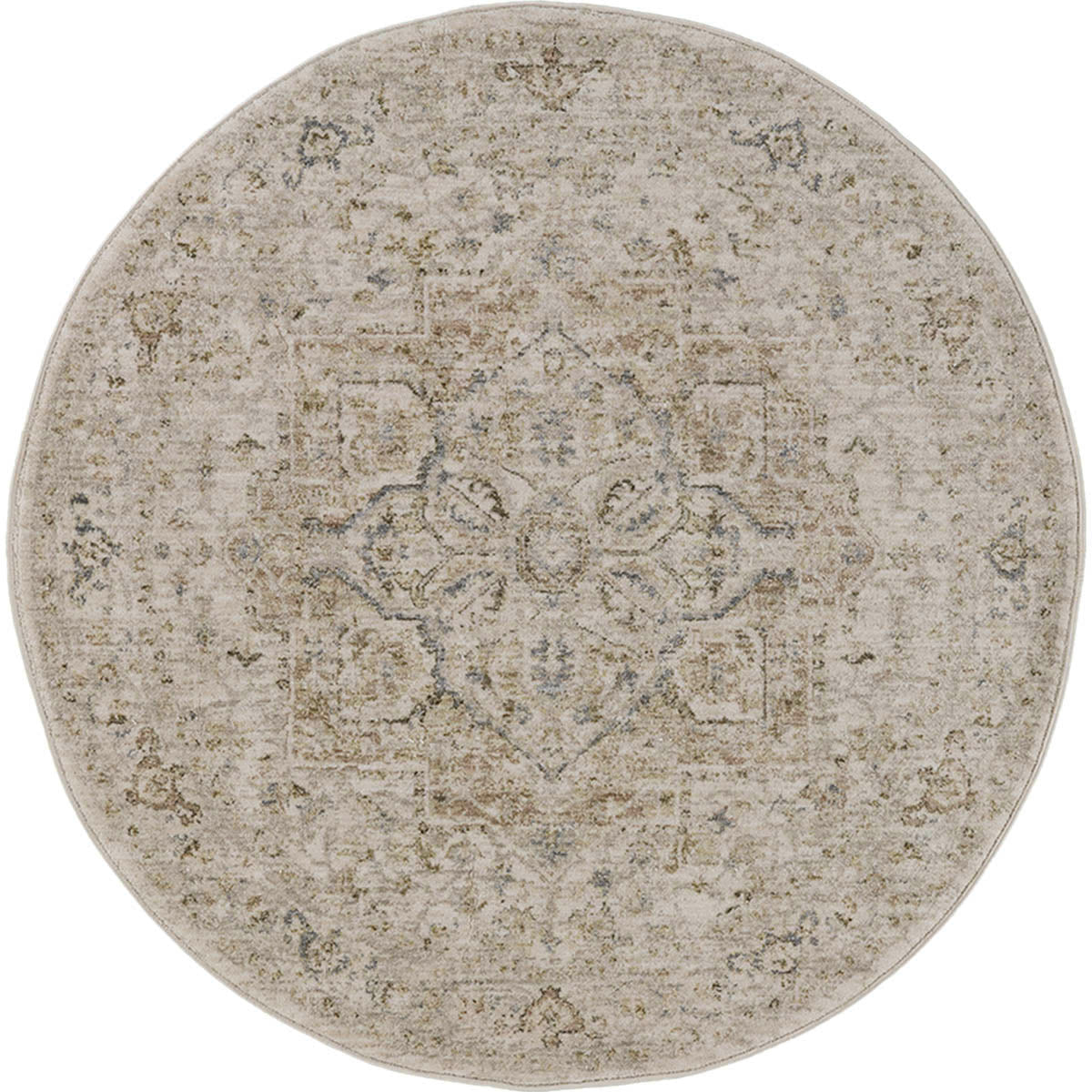 שטיח מדליון קרם עגול MEDALLION