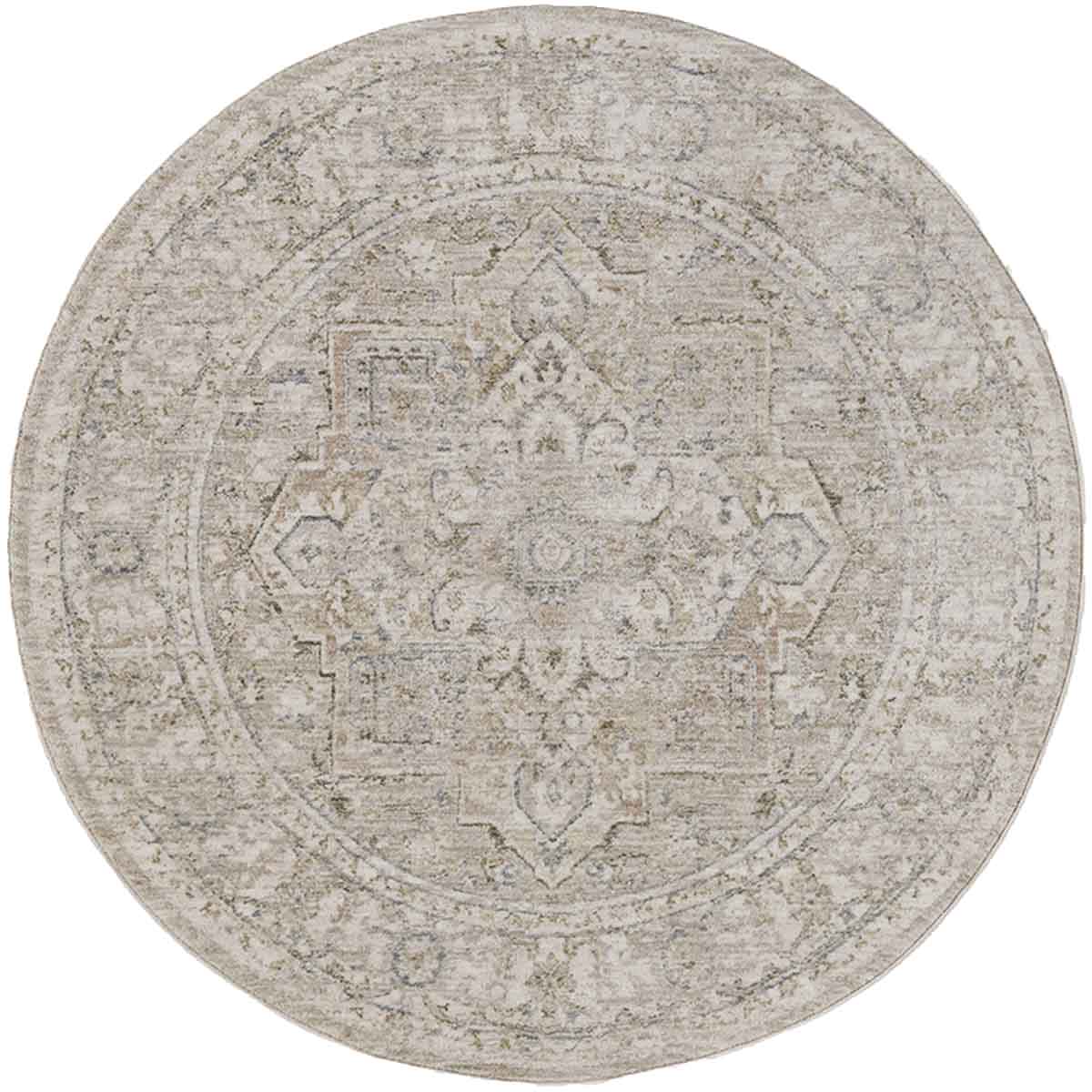 שטיח הוריזון אפור עגול HORIZON