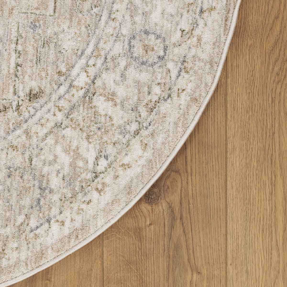 שטיח הוריזון אפור עגול HORIZON