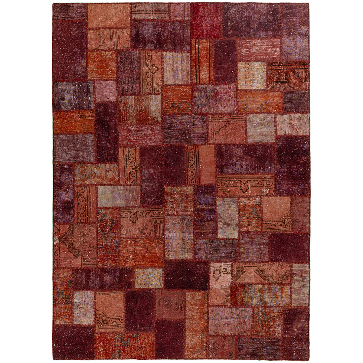 שטיח טלאים אדום/סגול 244*175 PATCH