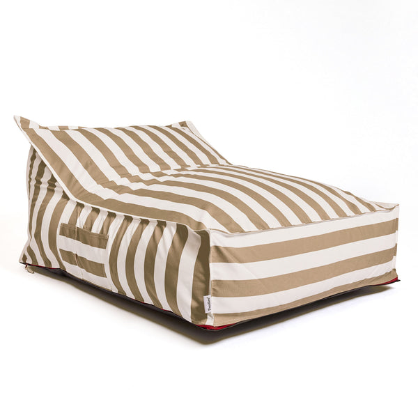 פוף ריביירה סאנפוף זוגי חול פסים SUNPOUF COUPLE