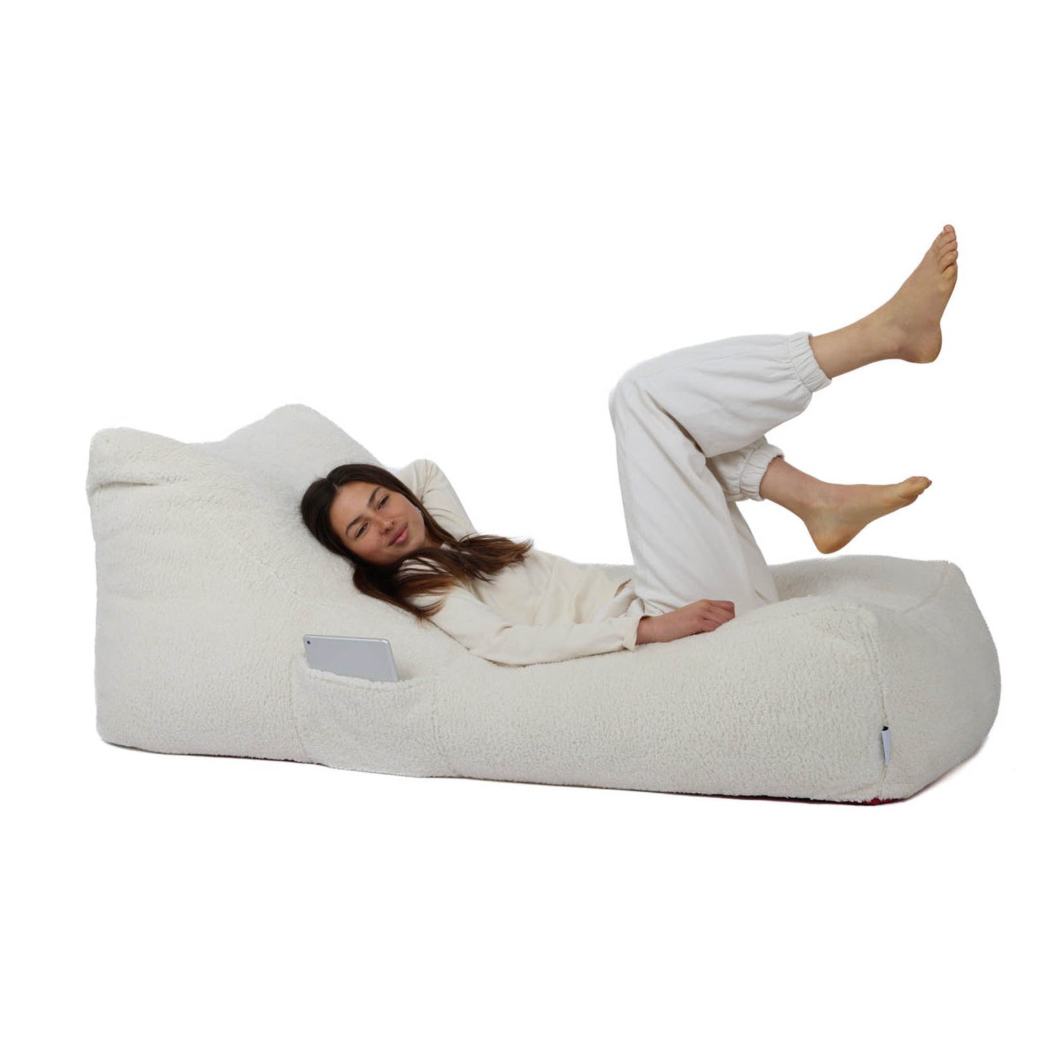 פוף פלאפי סאנפוף ארוך שמנת SUNPOUF