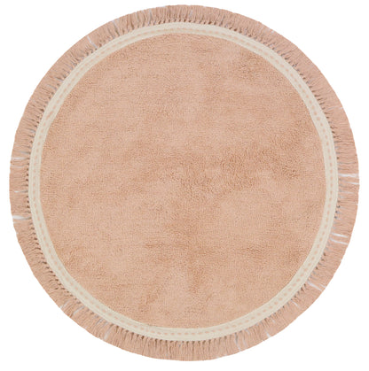 שטיח סאני ג'וי 01 ורוד פודרה עגול SUNNY JOY