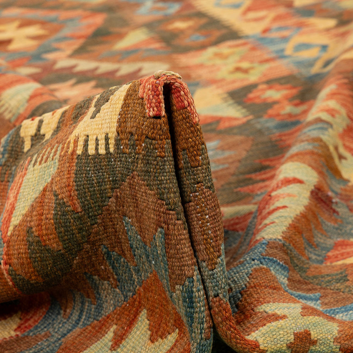 שטיח קילים אפגני צבעוני 297*205 KILIM