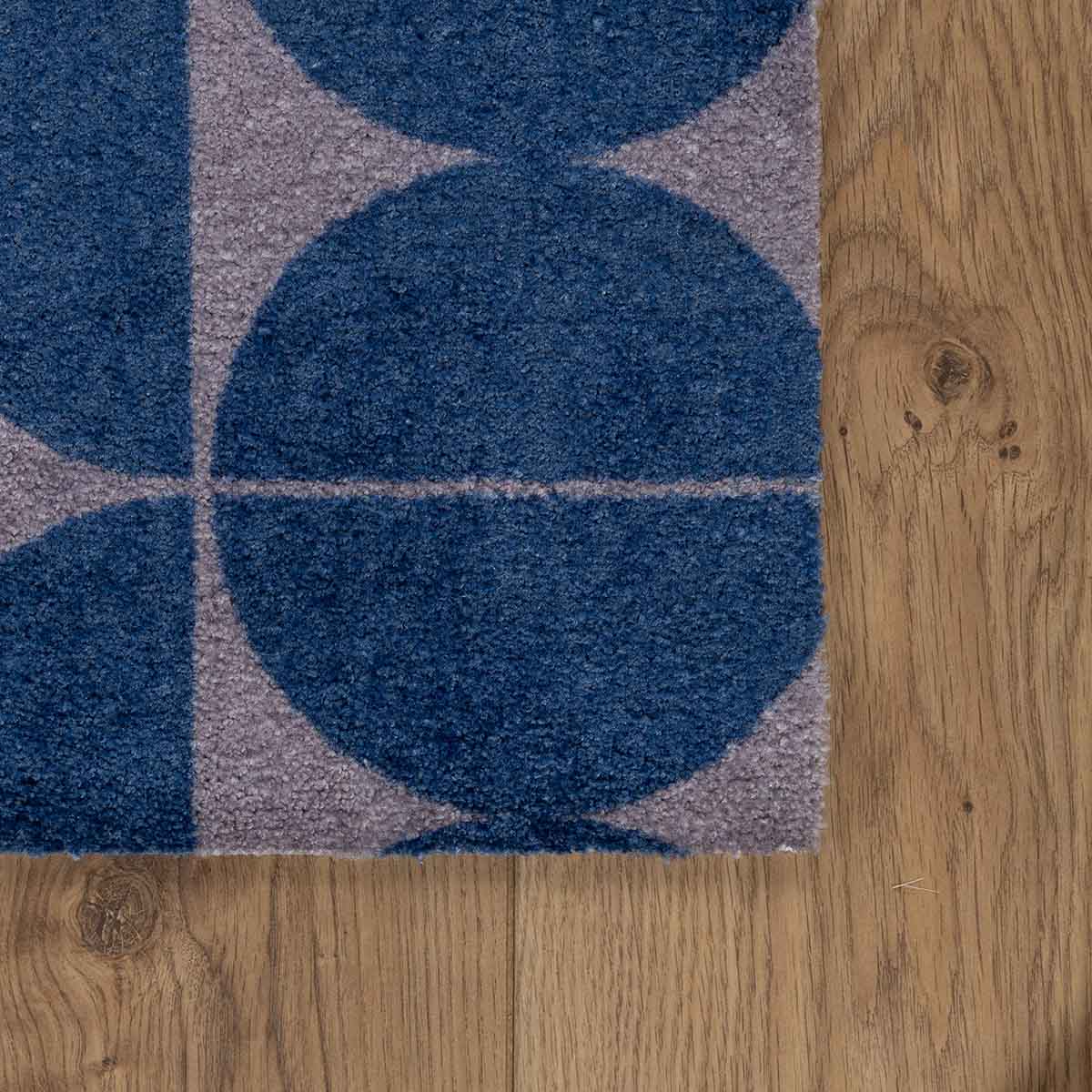 שטיח מטבח שייפס 03 כחול ראנר SHAPES