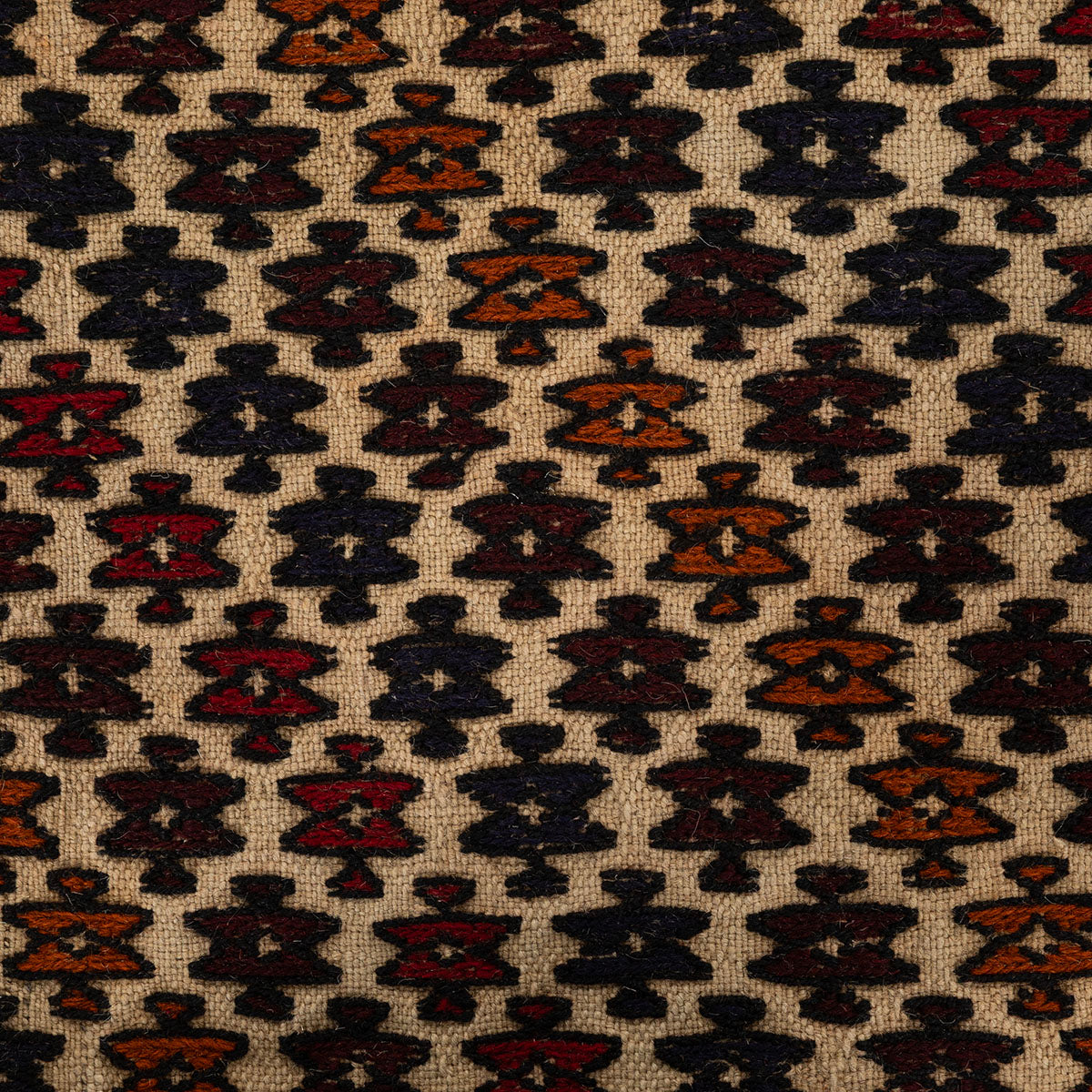 שטיח אוזבקי אדום/שחור 196*140 UZBEK