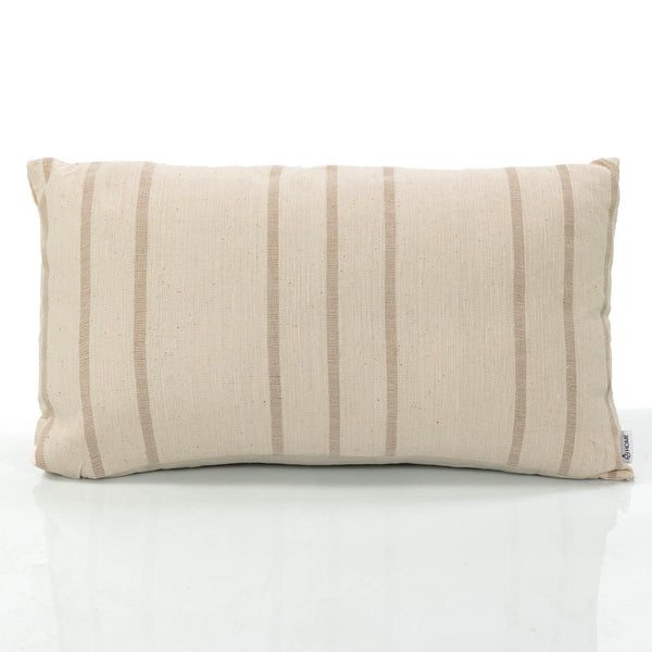 כרית מדלין לבן\בז' 60*35 MADLINE