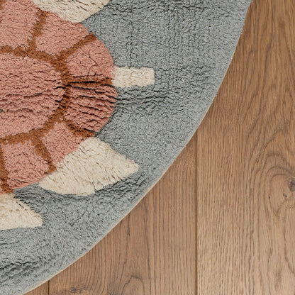 שטיח צב 02 עגול צבעוני TZAV