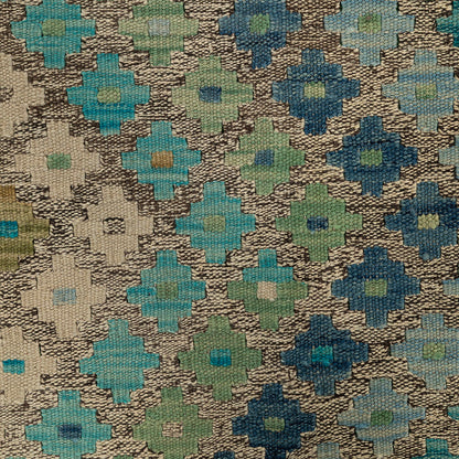 שטיח קילים אפגני כחול/ירוק 291*208 KILIM